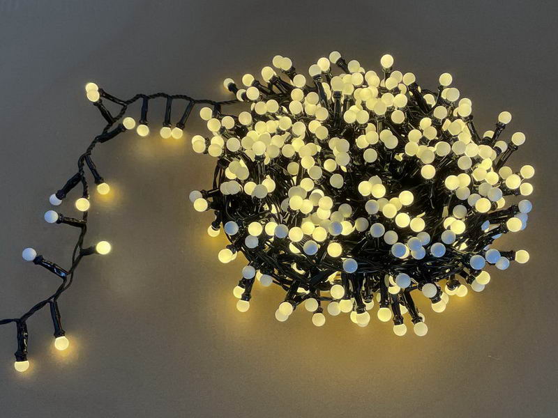 Snake lights with cherry ball, 600L