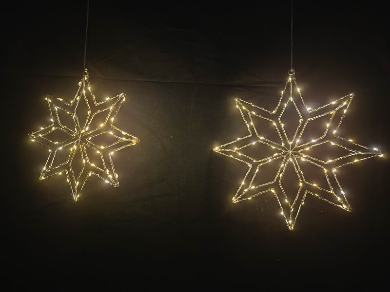 Hanging star lights, metal, 64L, 81L