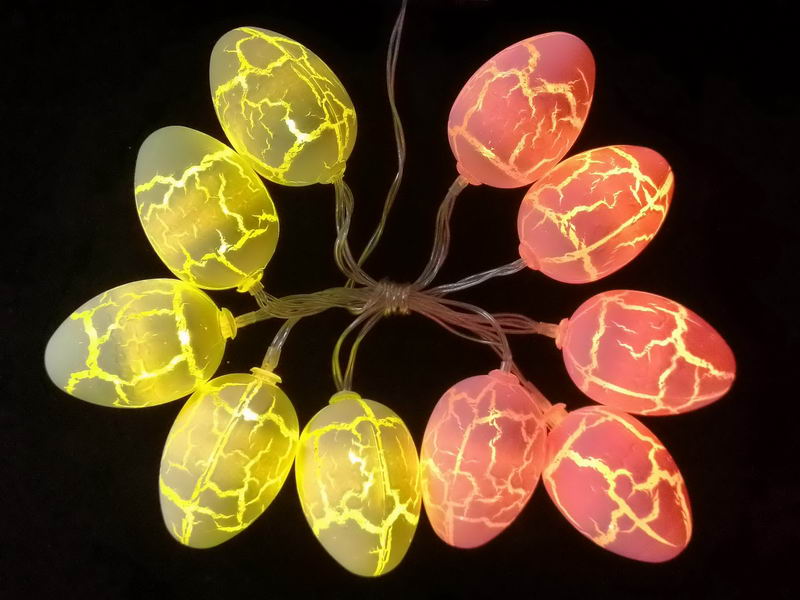Easter LED string lights,Crack Egg(two color)