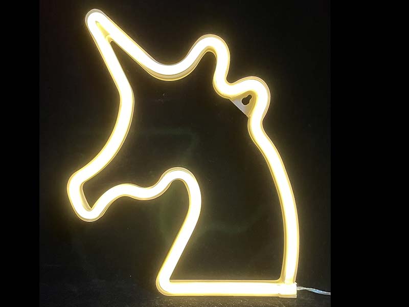 Decorative Hanging Unicorn, neon rope