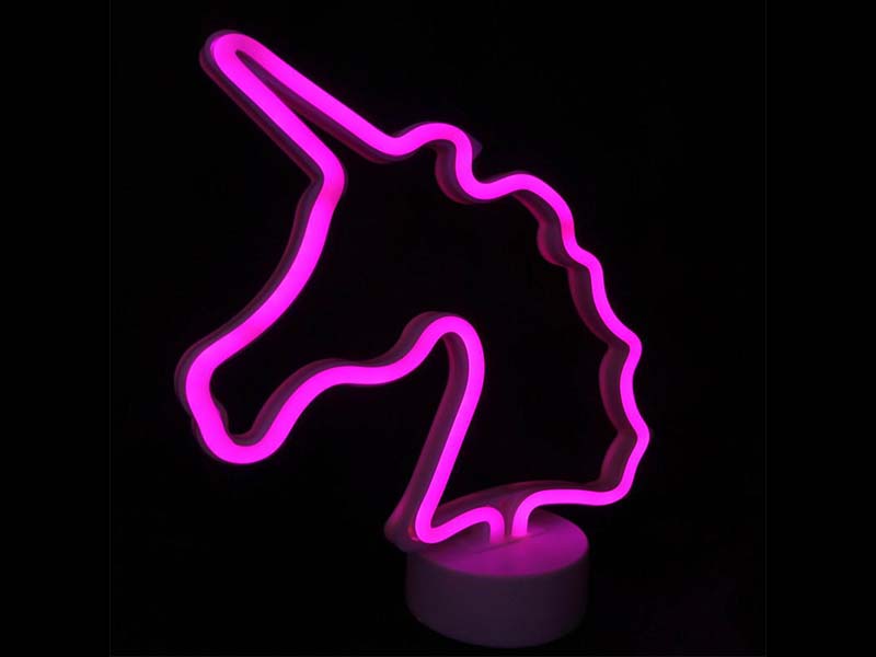 Decorative Unicorn, neon rope